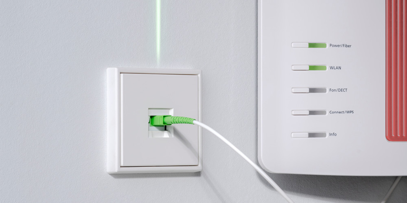 Die neuen Glasfaser-Anschlussdosen bei Elektro Neubert in Sonnewalde